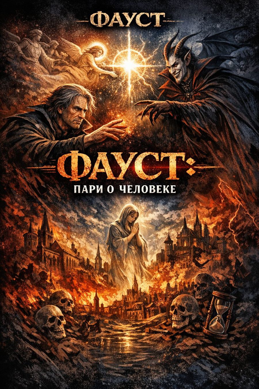Обложка рок-оперы «Фауст: Пари о человеке»